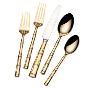 ชุดช้อนส้อมมีดสแตนเลสสีเงินพร้อมกระจกชุดเครื่องใช้บนโต๊ะอาหารดีไซน์มาตรฐานเหมาะสำหรับใช้ในร้านอาหาร - Product Image 4