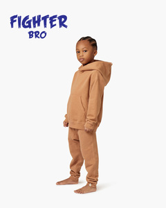 Nouveau design ensemble de survêtements évasés en coton pour enfants sweats à capuche et pantalons de survêtement à impression bouffante personnalisés Style décontracté pour l'été - Product Image 3