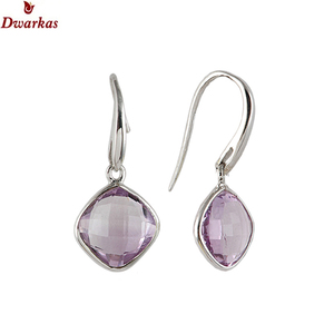 Classic 925 Sterling <b>Silver</b> Lemon Quartz Multi Stone Drop <b>Earrings</b> Handmade Best Design Fine Jewelry for <b>Weddings</b> Parties Gifts - Product Image 5