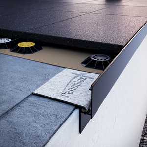 Profil de corniche en aluminium Renoplast W35+ étanche avec garantie de 5 ans, systèmes de ventilation et de drainage pour terrasses et balcons - Product Image 5