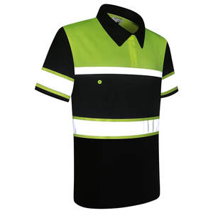 Camisetas Polo de Manga Corta Impermeables con Luz LED de Alta Visibilidad para Hombre, Ropa de Trabajo con Logotipo Personalizado para Construcción - Product Image 2