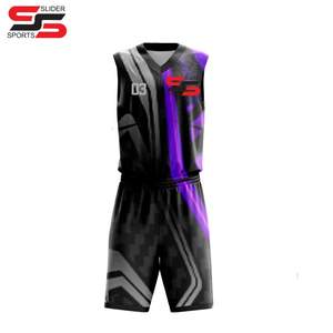 Reversible Malla Baloncesto Jersey Uniforme Venta al por mayor Equipo en blanco Baloncesto Uniforme Característica Secado rápido Servicio Oem - Product Image 1