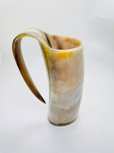 Mug authentique en corne de buffle, grand, fait main, écologique, couleur personnalisée, poli, style animalier/moderne et tendance, décoration d'intérieur - Product Image 3
