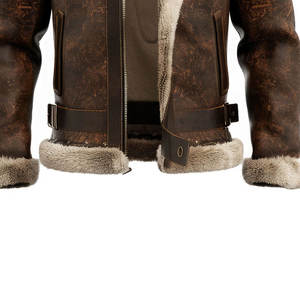 Top Trending <b>Sheepskin</b> Leather Sherpa <b>Jacket</b> For <b>Man</b> New Parkas Style Winter Warm Comfortable <b>Sheepskin</b> Leather Sherpa <b>Jacket</b> - Product Image 3