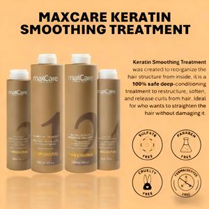 Traitement lissant à la nano-kératine Maxcare, <span class=keywords><strong>lissage</strong></span> et <span class=keywords><strong>lissage</strong></span> à la kératine brésilienne pour <span class=keywords><strong>cheveux</strong></span> <span class=keywords><strong>bouclés</strong></span>, sans formaldéhyde - Product Image 4