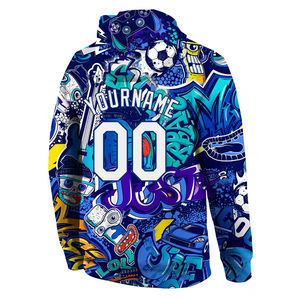 Best Quality <b>Hoodie</b> Custom Team Name Sublimation Printed Hoodies Men Women <b>Gym</b> Workout Outdoor Hoodies Sublimation Unisex OEM - Product Image 3