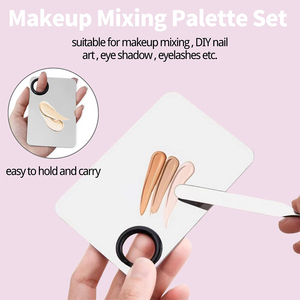 Espátula de Belleza de Acero Inoxidable Hecha a Medida, con un Solo Extremo Pulido y Pasivado contra la Oxidación, con Bolsa para Mezclar Productos de Artista y Herramientas de Maquillaje - Product Image 3