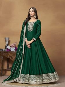 Latest <b>Eid</b> Festival Women's <b>Long</b> Gown with Dupatta Salwar Suit Kameez <b>for</b> Indian Wedding Parties Pakistani <b>Dresses</b> <b>for</b> Parties - Product Image 6