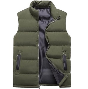 Veste sans manches matelassée d'hiver respirante imperméable en patchwork fin sur mesure de haute qualité Vestes à bulles sans manches - Product Image 1