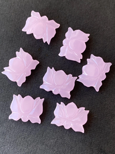 Lavender Chalcedony Hand Carved <b>Beads</b> Lotus Shape <b>Beads</b> for Jewellery Making Charm <b>Beads</b> for <b>Bracelet</b> Necklace - Product Image 4