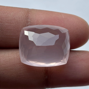 หมอนอิงควอตซ์เหลี่ยมเพชรพลอยธรรมชาติสีชมพูขัดเงาตรงจากผู้ผลิตอินเดียเครื่องประดับอัญมณีหลวม - Product Image 4