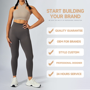 Sujetador deportivo reciclado a prueba de golpes, Chaleco de soporte cómodo de cuello alto con cremallera Invisible trasera recortada personalizada - Product Image 6