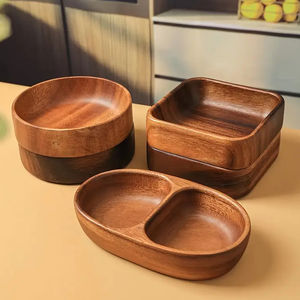 Mini cuenco de madera de diseñador para servir, restaurantes modernos, juego de cuencos de madera para masa de ensalada, cuenco para utensilios de cocina, productos de alta demanda de HHO - Product Image 4