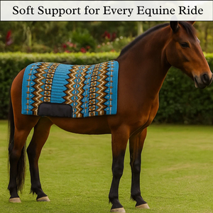 New Western Show Saddle Pad Premium 100% Pure <b>Wool</b> Horse Accessories for Comfort & Style - Product Image 2