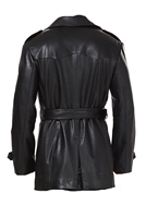 Manteau trench pour homme, best-seller, de haute qualité, élégant, long, en cuir véritable et toile de coton, respirant et à séchage rapide, nouvelle arrivée