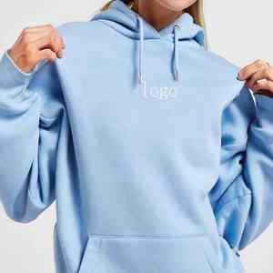 Sudadera con Capucha Extra Grande de Forro Polar para Mujer, Ropa de Calle Transpirable para Invierno, Material 100% Algodón, Impresión de Logotipo Personalizada, Hombros Caídos - Product Image 5