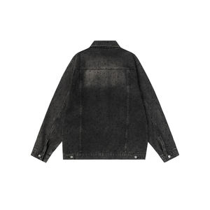 Vente directe d'usine, veste en jean pour homme avec logo personnalisé, design personnalisé, qualité supérieure, confortable, manches longues, veste en denim pour homme - Product Image 4