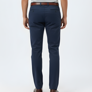 ผ้าฝ้าย 97% สแปนเด็กซ์ 3% สีกรมท่า สำหรับกางเกงลำลอง น้ำหนัก 265 GSM - Product Image 2