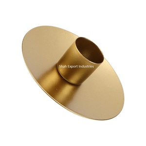 Vintage Style Metal <b>Taper</b> <b>Candle</b> Holder For Home Living Room Tabletop Lights Decor Gold Finished <b>Candle</b> <b>Tapers</b> - Product Image 1