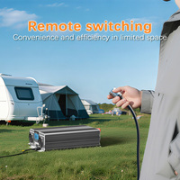 HOULI 5000W Onduleur à onde sinusoïdale pure DC 12V 24V à AC 220V Convertisseur solaire 5kW pour alimentation de secours, maison, camping-car