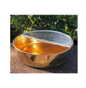 Cuenco de cobre artesanal para tratamientos de pedicura y Spa para pies, bañera de material de cobre con asa para relajación de pies, precio de Spa indio - Product Image 4