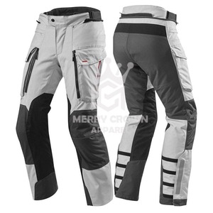 Pantalones de Motociclismo Vintage Ligeros al por Mayor, Rectos, de Lona y Cuero, Ecológicos, Impermeables y Transpirables para Verano - Product Image 2