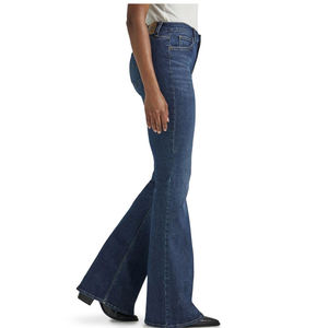 Nouvelle arrivée 2025 femmes haute élasticité ajustement serré respirant imprimé pantalon à la mode Street Style décontracté léger Flare Look - Product Image 3