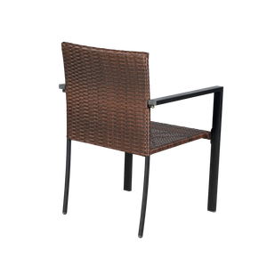 BeNK simple PE rotin chaise de jardin meubles de patio extérieur minimaliste pas cher chaise en osier pour parc Villa atelier - Product Image 2