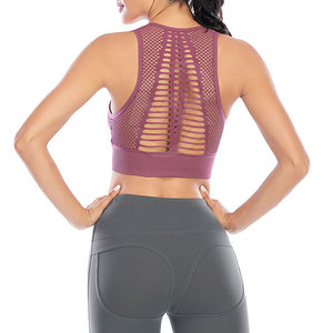2023 Premium Quality Plus Size Lightweight Breathable Women Gym <b>Bra</b> Spandex Polyester Seamless - Product Image 4