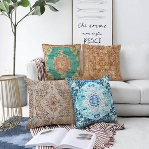 Throw Pillow Covers 18x18 Inch Vintage Carpet Pattern Antique Ethnic Decor <b>Double</b> Cushion Cover Soft Pillow Square Case No Latex - Product Image 6