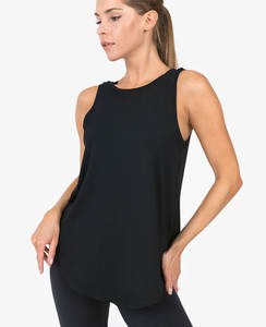 Camiseta Deportiva de Entrenamiento para Mujer con Logotipo Personalizado, Secado Rápido, Algodón/Bambú, Estilo Urbano, Chaleco sin Mangas para Primavera, Verano y Otoño - Product Image 6