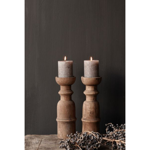 เชิงเทียนตกแต่งโต๊ะในบ้านดีไซน์ทันสมัยเชิงเทียนไม้ชาเทียนทำจากไม้ธรรมชาติ - Product Image 2