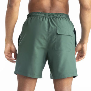 Design personnalisé Short de sport à fleurs pour hommes High Street Short de fitness d'été en coton uni avec cordon de serrage uni écologique - Product Image 2