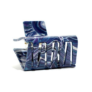 Pinza de Pelo Cuadrada Hueca de Diseño Simple, de Acetato, Unisex, Personalizable, de Alta Calidad, Accesorios para el Cabello al por Mayor - Product Image 4