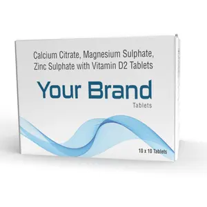 Indian Supply Hot Selling CCM Vitamin D3 Tablets Private Label Healthcare Supplement for Export