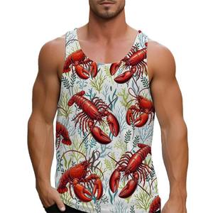 Débardeurs de musculation unis pour hommes, séchage rapide, respirants, grandes tailles, pour fitness, impression par sublimation - Product Image 5