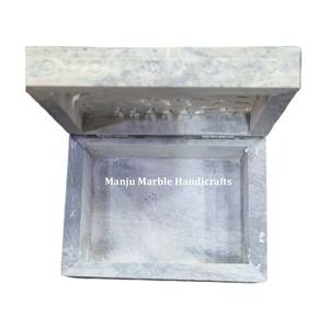 Caja de tallado de esteatita superior con diseño único y producto antiguo con forma rectangular, uso para almacenamiento de joyas, colección de regalos - Product Image 3