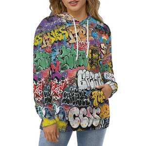 Sudadera con Capucha Unisex de Invierno con Estampado Personalizado Contemporáneo, Patrones Brillantes, Interior Suave y Flexible, Estructura Cálida, Transpirable y Ecológica - Product Image 3