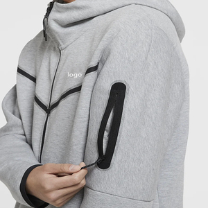 Sudaderas con cremallera de alta calidad, ropa de calle para snowboard, talla grande, en blanco - Product Image 4