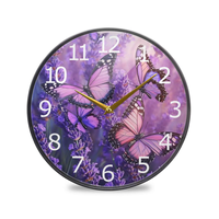Horloge murale personnalisée à impression UV directe, matériau acrylique écologique, graphismes HD, horloge avec image personnalisée pour cadeau promotionnel