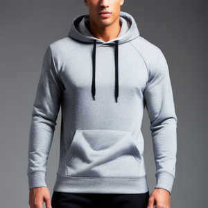 Sudaderas con capucha y pulóver de punto para hombre de talla grande, forro polar liso con estampado de soplo de invierno, antiretráctil de Bangladesh - Product Image 2