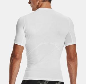 2025เสื้อยืดรัดรูปของผู้ชายแห้งเร็วเสื้อเล่นกีฬาแขนสั้นแบบถักระบายอากาศได้ดี - Product Image 6