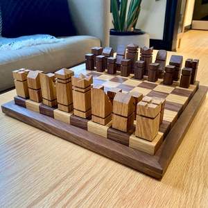 BOOST PRATIQUE LUXE Vente en gros Jeu d'échecs en bois personnalisé Jeu d'échecs de grande taille Planche pliante Pièces d'échecs Plateau - Product Image 5