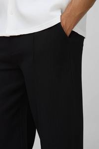 กางเกงสเวตแพนท์ผ้าฝ้ายสั่งทำพิเศษสำหรับผู้ชาย สไตล์สปอร์ตแคชชวล ตกแต่งด้วยแพทช์ปัก  ผ้าหนา สีดำ สตรีทแวร์ ฮิปฮอป แฟชั่น - Product Image 5