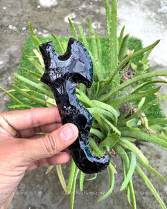 Juego de Cuchillos de Hacha de Obsidiana Negra Tallados a Mano, Herramienta Ritual, Cuchillas de Exhibición para Coleccionistas, Cuchillo de Piedra de Cristal, Regalo de Decoración Espiritual - Product Image 6