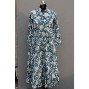 Robe longue à imprimé de bloc de main pour femmes, tenue décontractée, nouvelle collection - Product Image 4