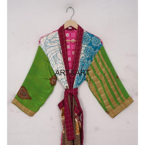 ชุดคลุมอาบน้ำผ้าไหมสไตล์วินเทจสำหรับผู้หญิงเสื้อคลุมยาวชุดคลุมคลุมอาบน้ำชุดอินเดียสำหรับปาร์ตี้ชายหาดฤดูร้อน - Product Image 5