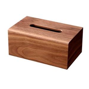 Vajilla espacial de lujo Servilletero de madera Soporte de papel tisú de mesa de lujo de madera de alta calidad para mesa de comedor - Product Image 1