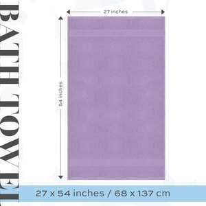 4 Large 27x54 Luxury Bath <b>Towels</b> 700 GSM Turkish Cotton Ultra Absorbent & Long-Lasting Bathroom <b>Towels</b> - Product Image 3