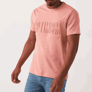 Venta caliente 100% algodón francés Terry Fleece lujo en relieve camiseta térmica pesado grueso personalizado 3D en relieve camisetas al por mayor - Product Image 1